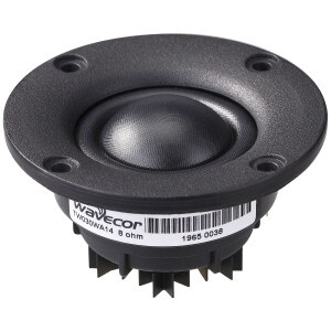 Wavecor TW030WA14 30mm Textile Dome Neodymium Tweeter with Heat Sink and Rear Chamber 8 Ohm